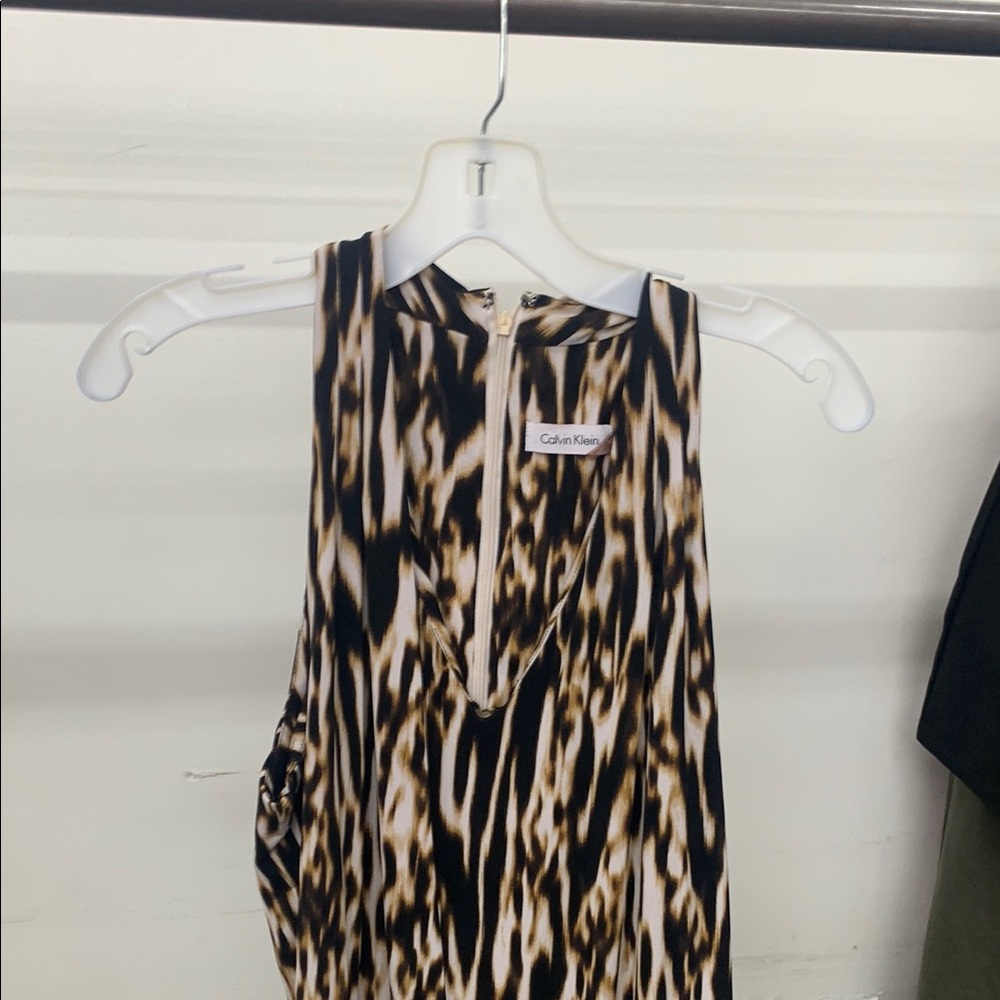 Calvin Klein Animal Print Sleeveless Top